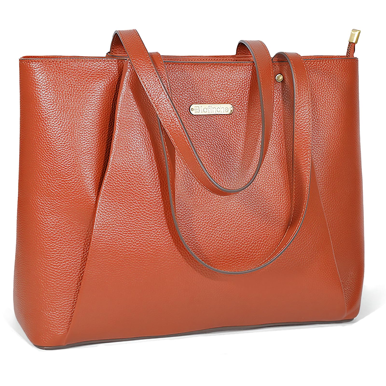 Blofinche Genuine Leather Tote Bag for Women 15 6 Inch Laptop Bag Large Work Purse for Office Travel