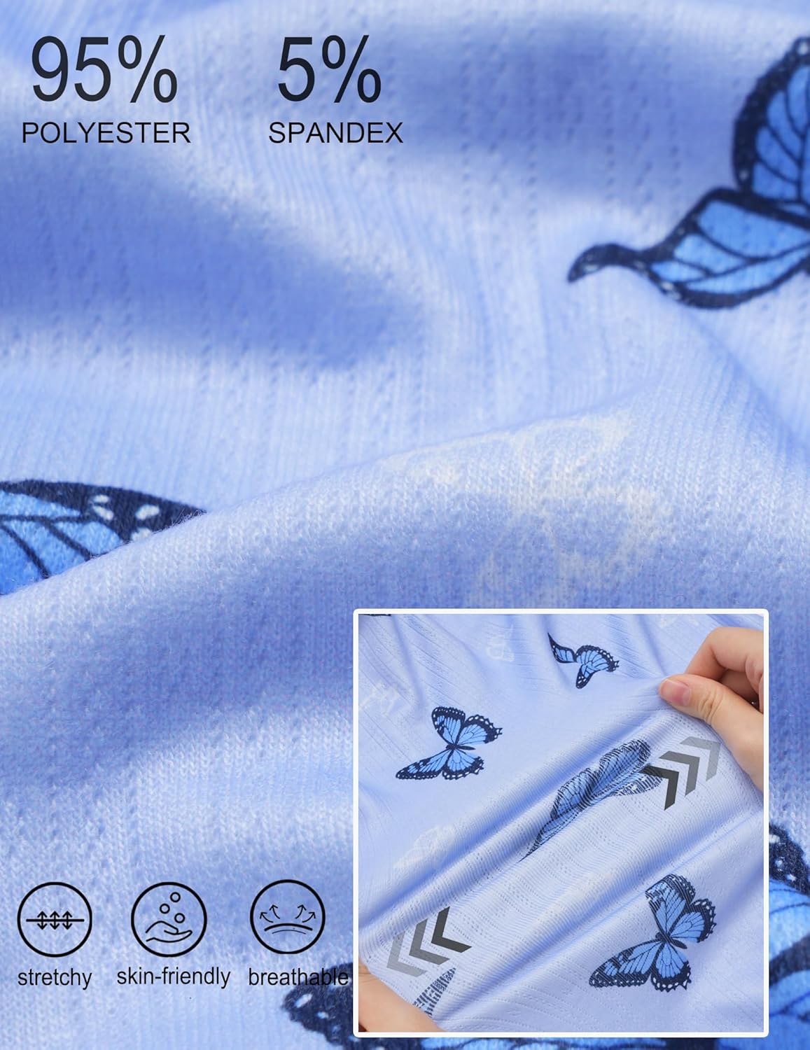 Ekouaer Pajama Sets for Women 2 Piece Camisole Pjs Cute Print Sleepwear Ribbed Sexy Tank Top with Shorts S-XXL - Image 6