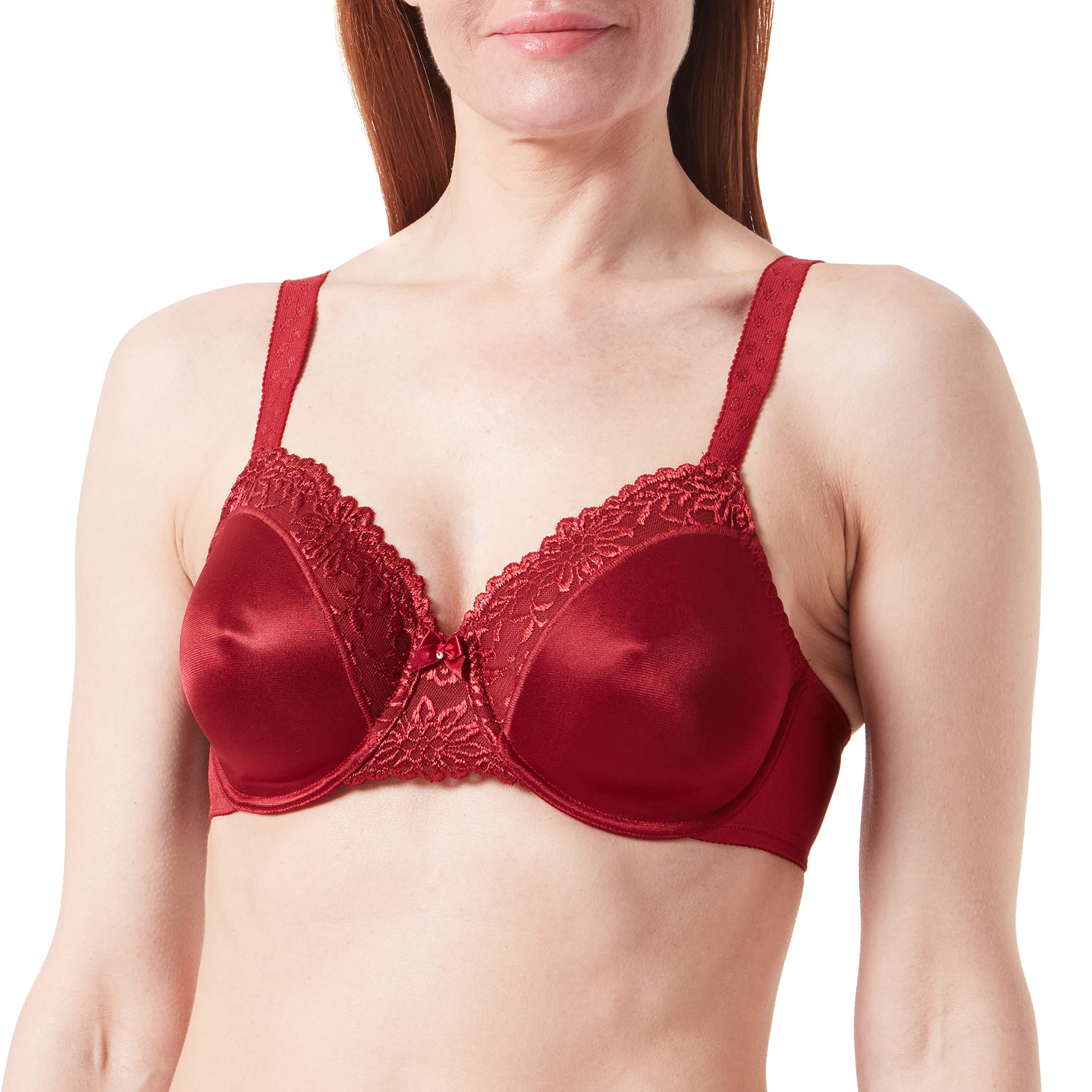 Triumph Classic Ladyform Underwired Bra Red Minimiser
