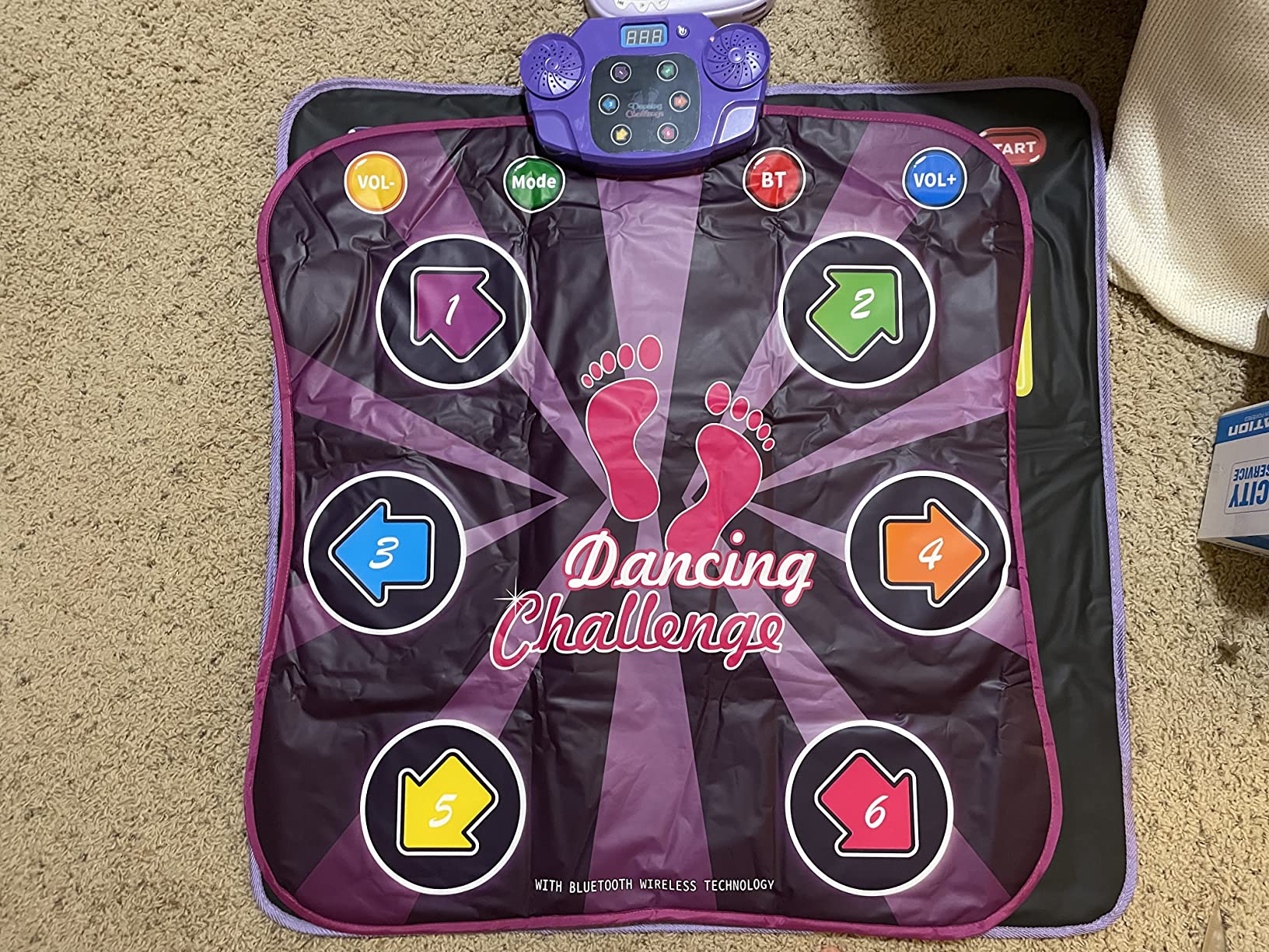 9/mo Finance Bambilo Light Up Dance Mat for Kids, Boys & Girls Toys Ages 3 4 5 6 7 8 Year Old