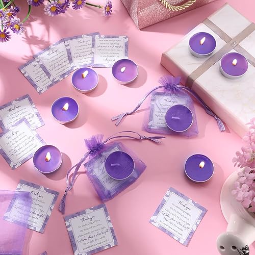 Miniatura 4 de 50 juegos de recuerdos de fiesta de baby shower, incluyendo 50 velas sin perfume para baby shower, bolsas de regalo, tarjetas para suministros de