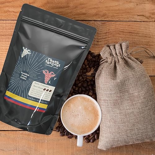 Miniatura 2 de Thank the Goat Made to Order Granos de café gourmet, recién tostados, tostado oscuro de Huila, Colombia, 12 oz.