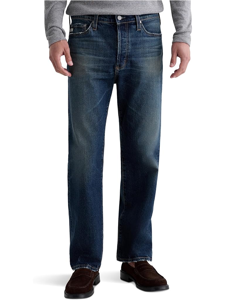 Navy AG Felix Vintage Straight Jeans In 9 Years Alton