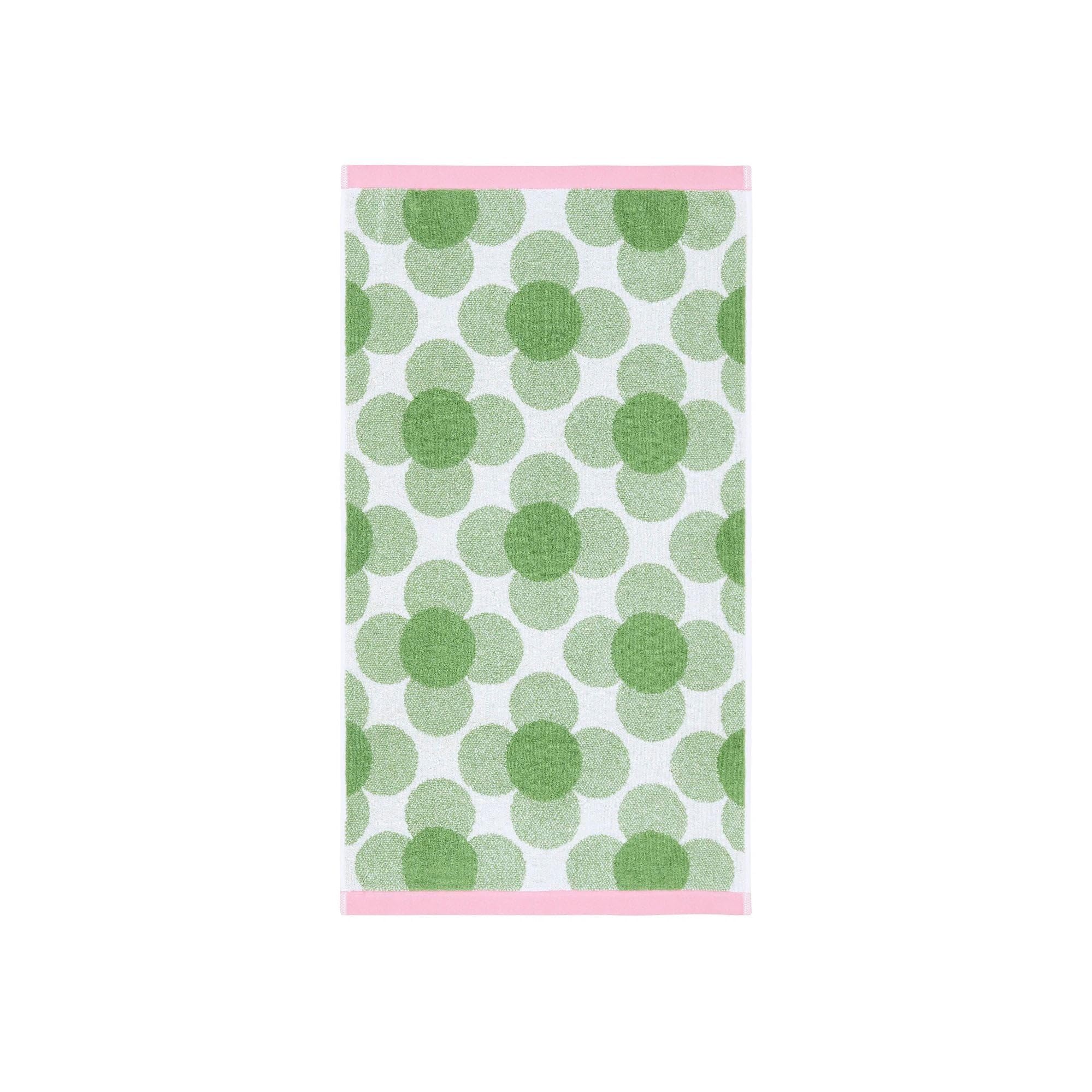 Orla Kiely Retro Bathroom Towels in Retro Flower, CloverSize: Bath Towel, 70x125cm - Image 4