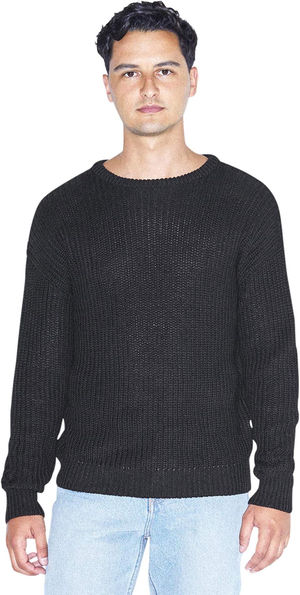 Mens Fisherman's Long-Sleeve Pullover Knit Sweater