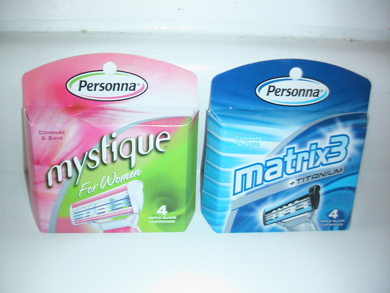 Personna Matrix 3 Razor Blade Refills for Men 4 Cartridges