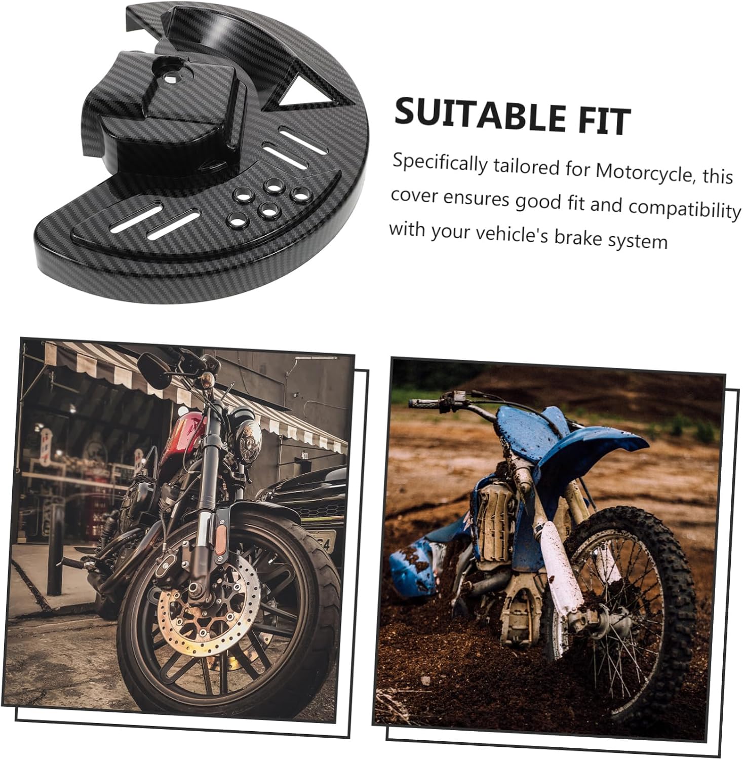 Motorbike Brake Disc Decorative Plate: Brake Backing Protective Guard - Front Braking Disc Guard for Enhanced Safety Easy Installation Compatible for Yamaha Nmax155