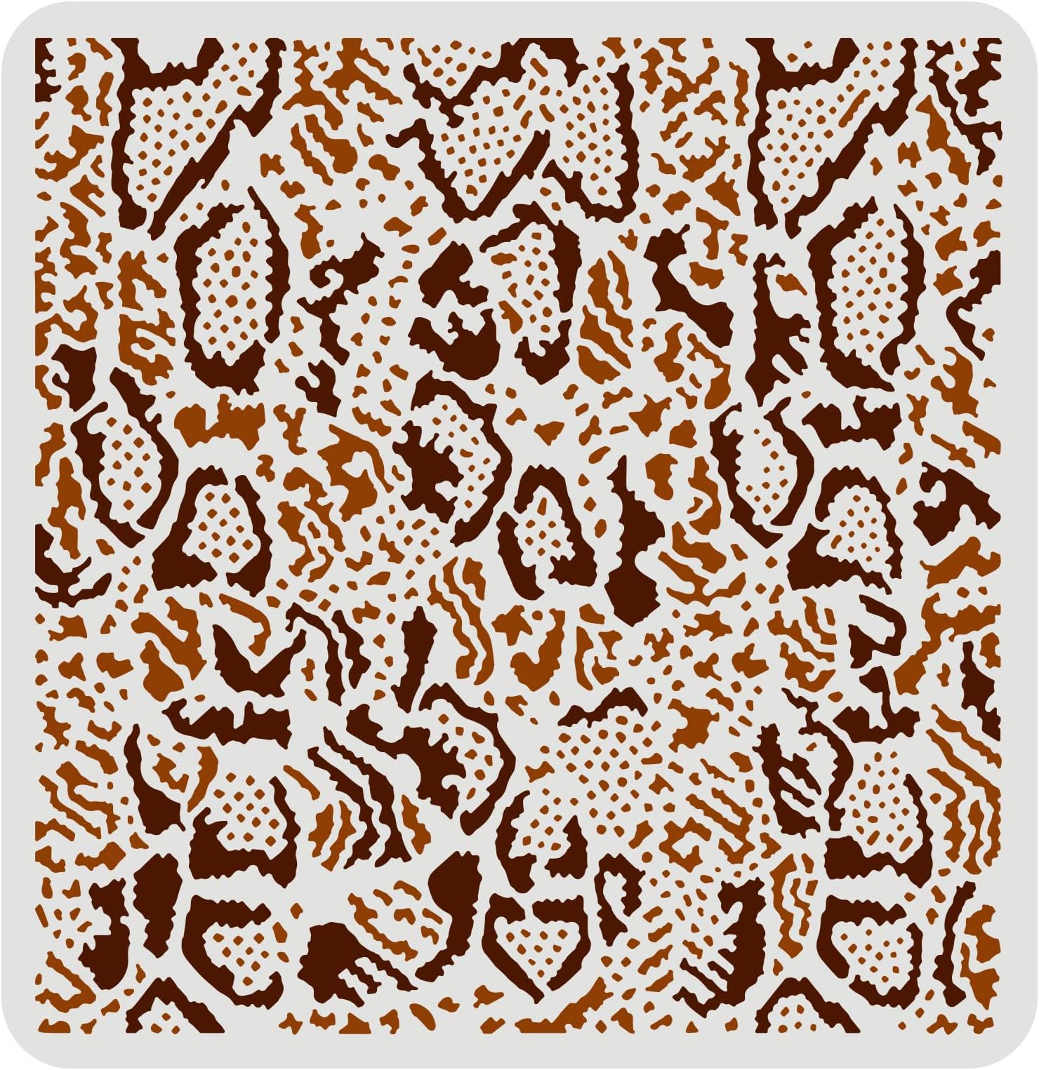 FINGERINSPIRE Snakeskin Stencils - 11.8x11.8 inch Repeat Pattern Plastic Stencils for DIY Crafts