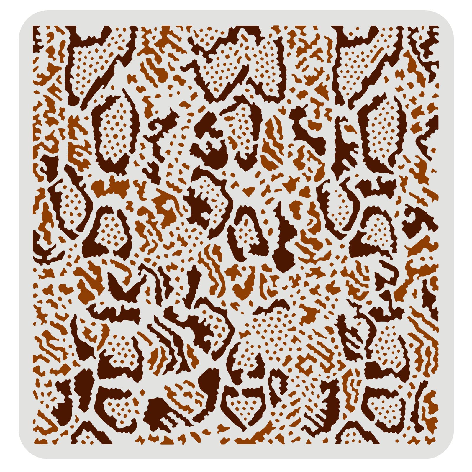 FINGERINSPIRE Snakeskin Stencils - 11.8x11.8 inch Repeat Pattern Plastic Stencils for DIY Crafts