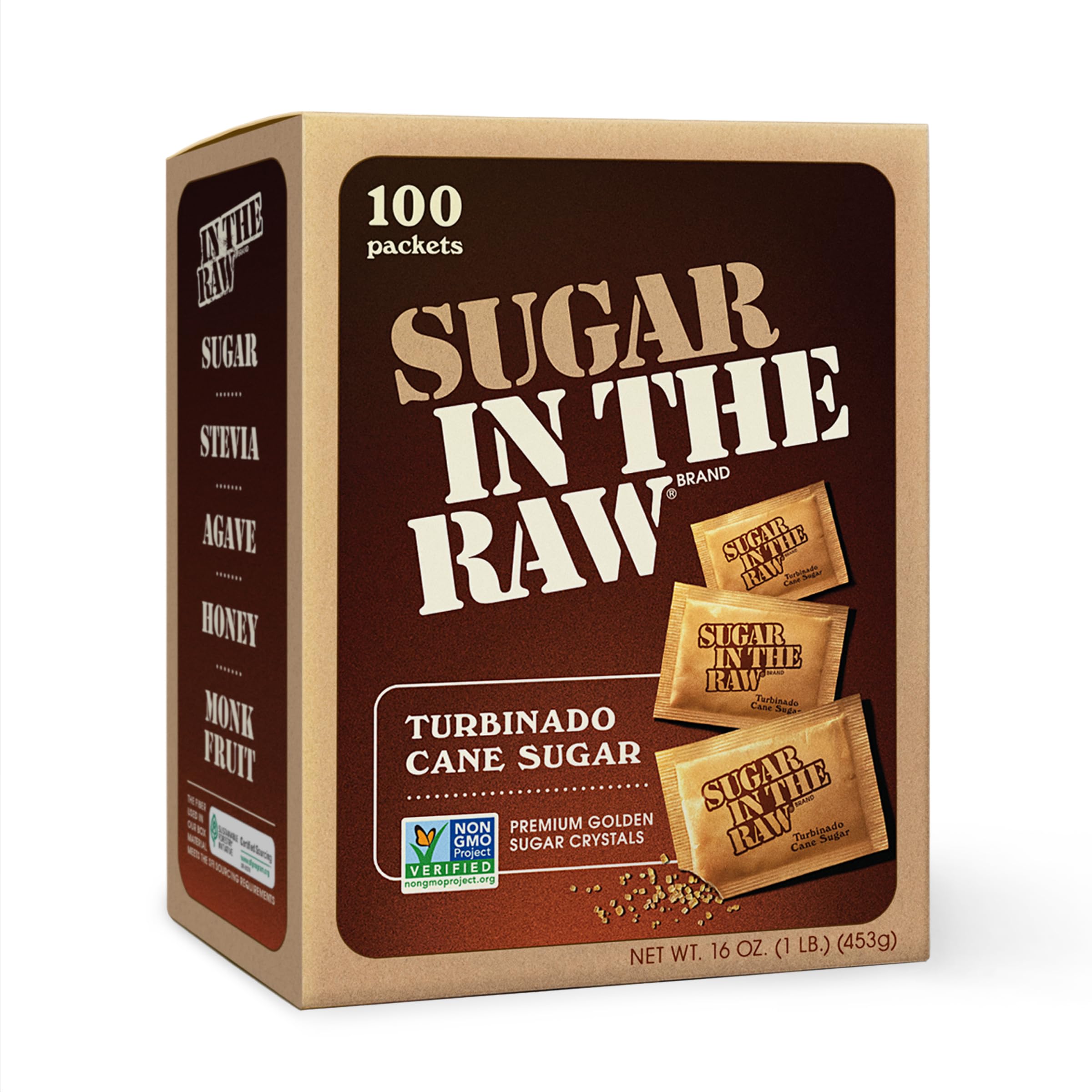 Sugar Demerara Sugar, 453 gm, 100 Sachets