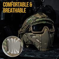 OneTigris Airsoft Sisak MICH 2000 Maszk és Védőszemüveg Paintball 3