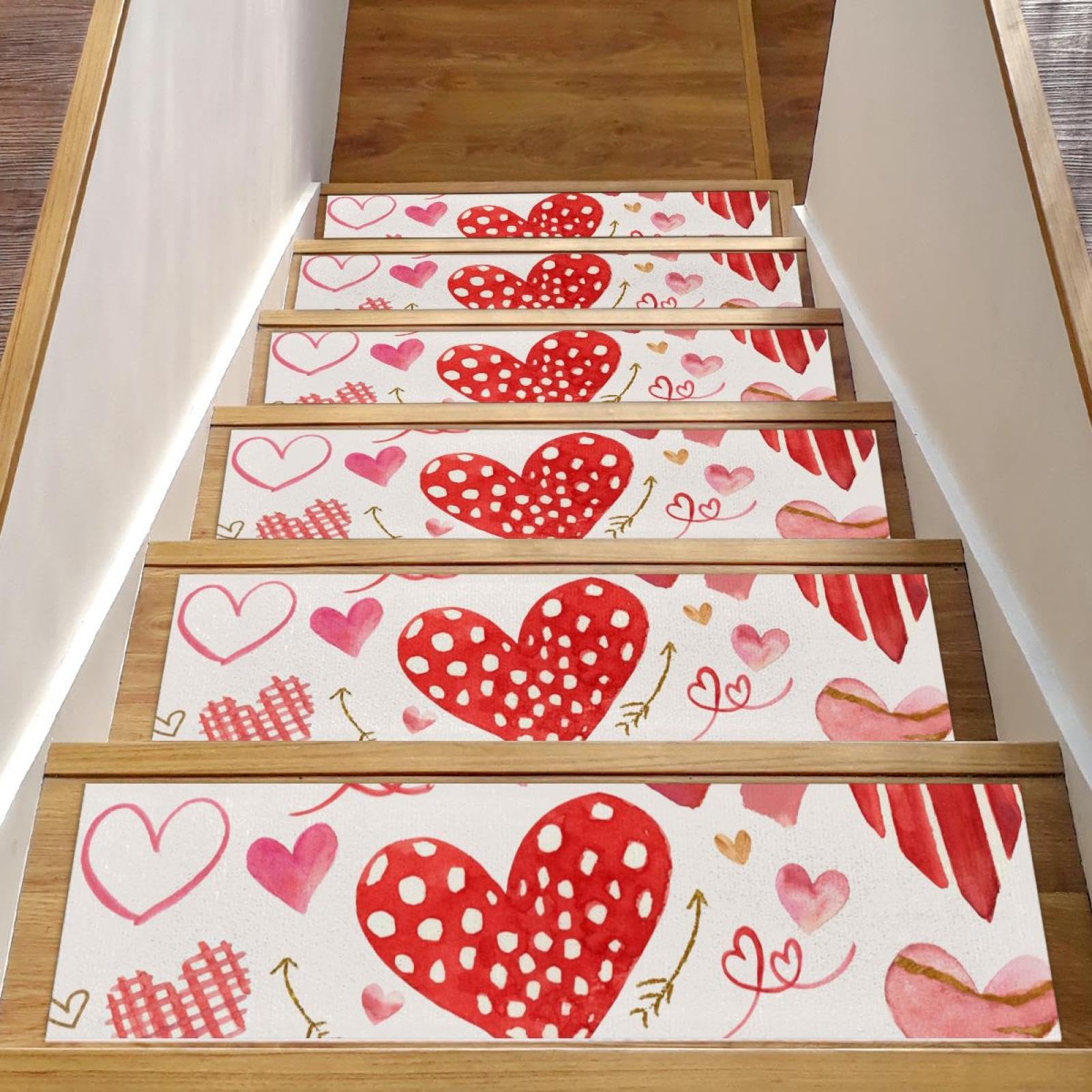 Tapis d'escalier antidérapants marches bois lavables enfants personnes âgées