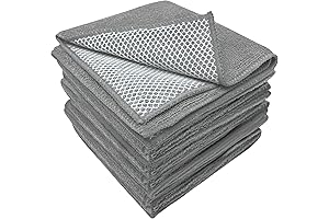S&T INC. Microfiber Dish Cloths for Sparkling Clean Dishes
