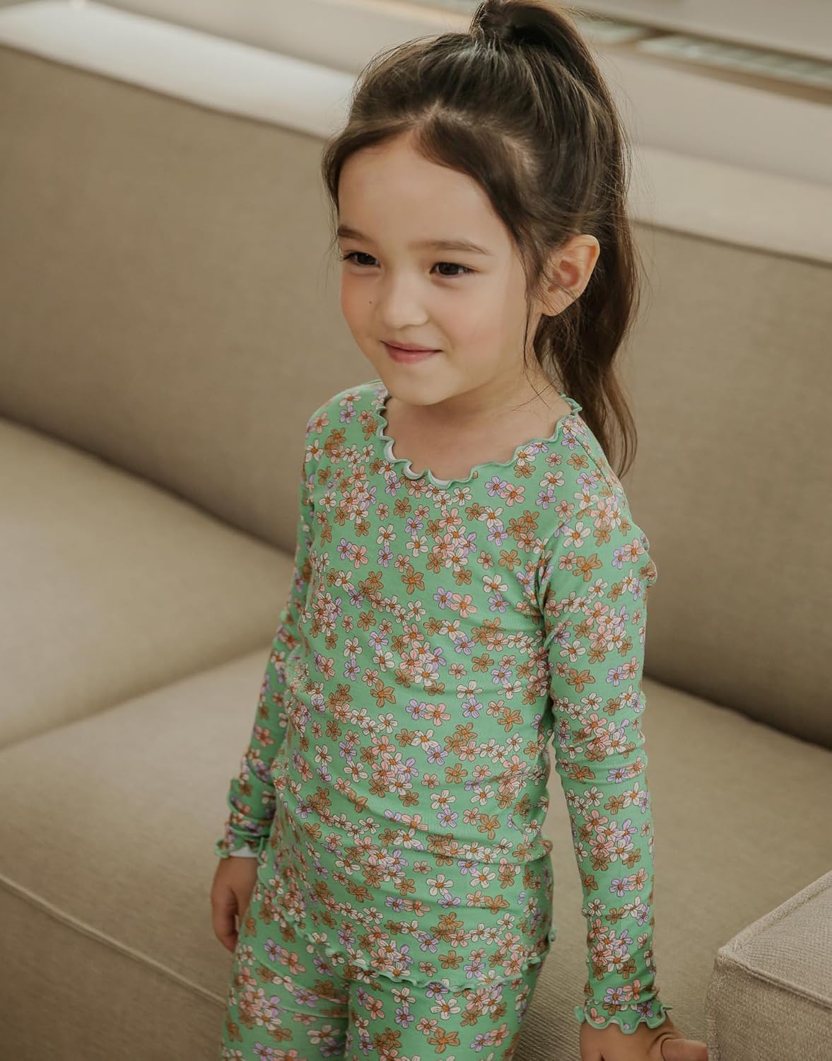 VAENAIT BABY Toddler Kids Pajamas Viscose from Bamboo Sleepwear Floral Animal Sports Print PJs for Boys Girls, 6M–12Y - Image 4