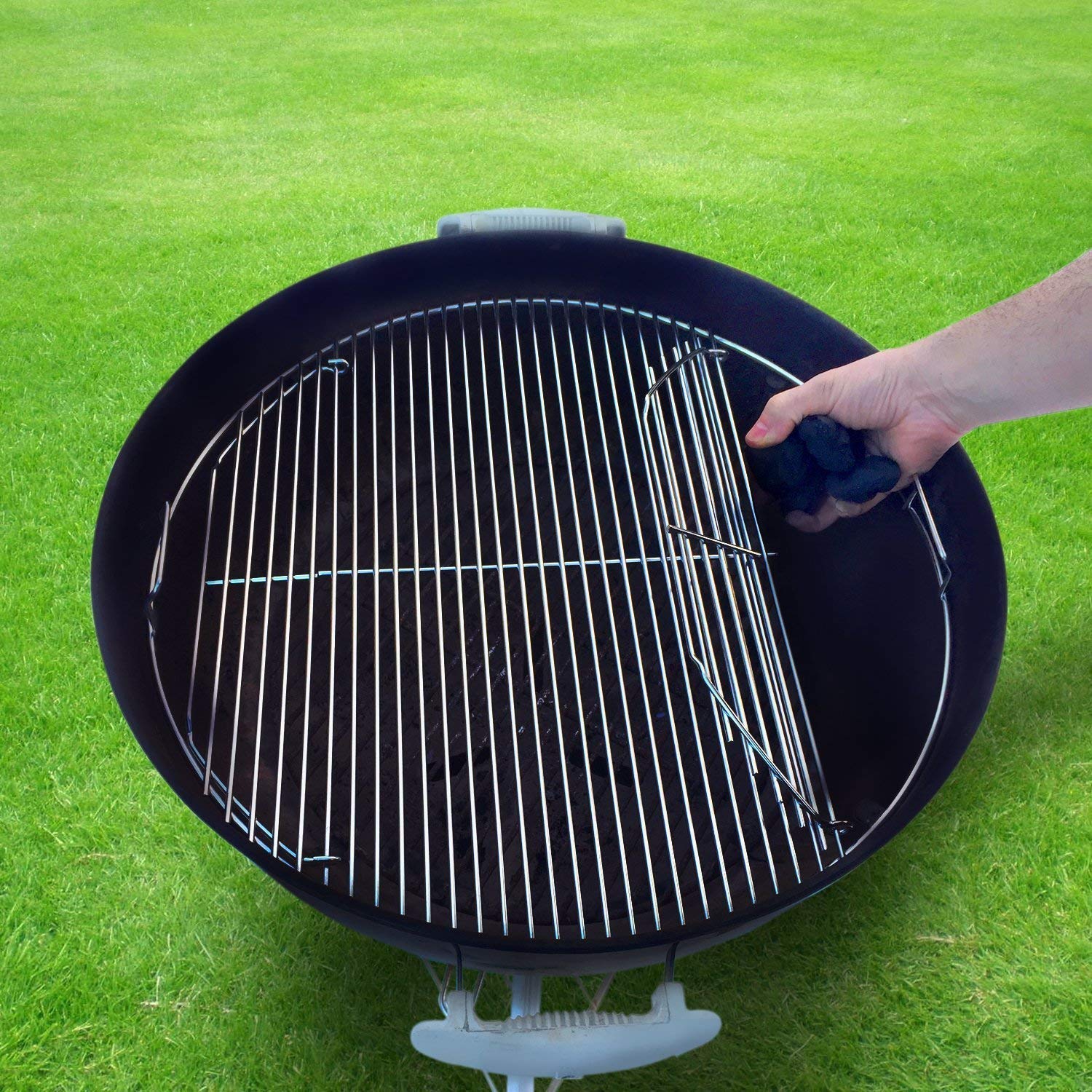 7436 Grille de cuisson articulée pour barbecue Weber One-Touch, Performer, Bar-B-Kettle et Master-Touch 57 cm