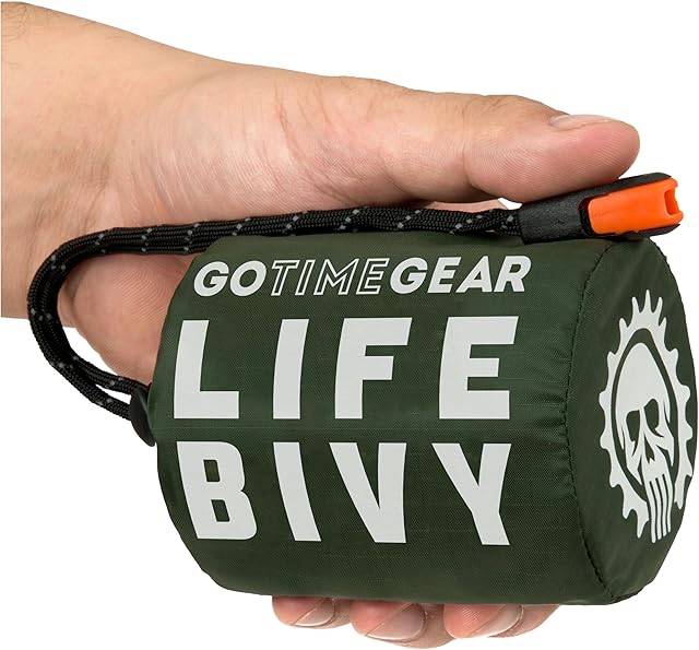 Go Time Gear Life Bivy śpiwór termiczny Bivvy  do użytku jako śpiwór ratunkowy, śpiwór survivalowy, koc ratunkowy z mylaru