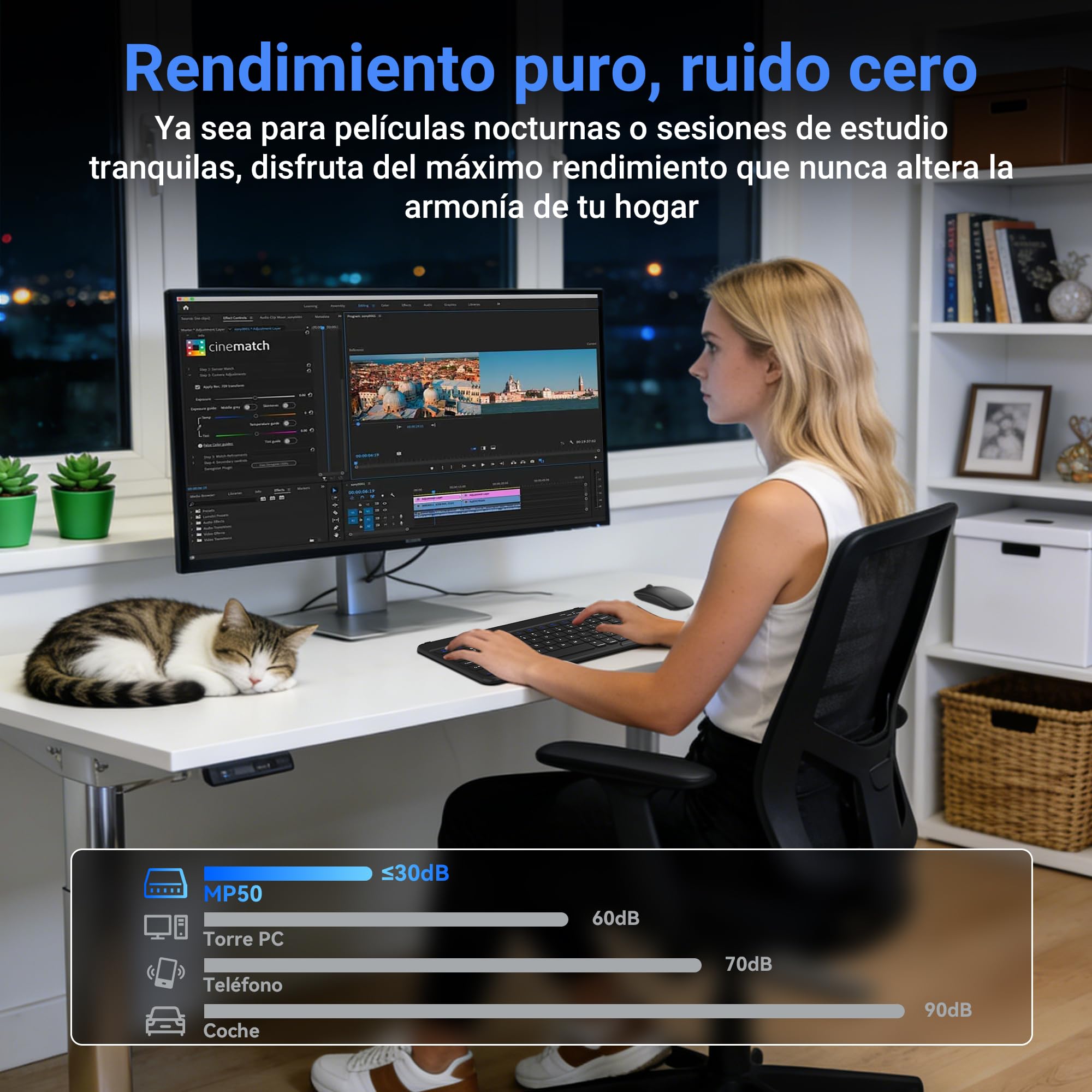 【Set Completo】Blackview MP50 Mini PC AMD Ryzen 5 (16GB RAM 512GB SSD) con Teclado y Ratón, Gráficos Radeon Vega 8, Win 11 Pro, HDMI/DP 4K, WiFi 5/BT 4.2,Mini Ordenador de Sobremesa para Oficina y Casa — view 5