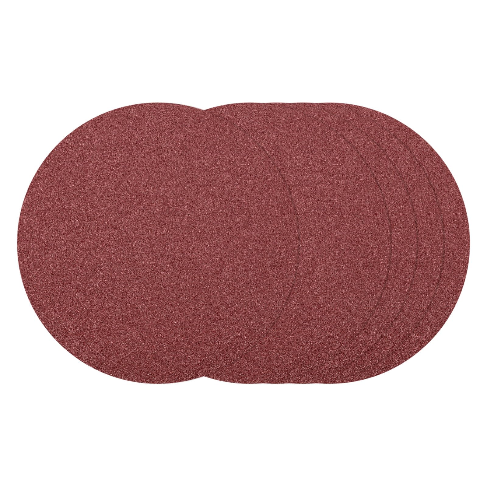 Kozelo 5 Pcs Sanding Discs 152 mm 120 Grit Hook and Loop Random Orbital Sandpapers Suitable for Drywall Sander Wood Metal Furniture, Red
