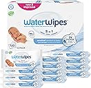 WaterWipes Sensitive+ Newborn & Baby Wipes, 3-In-1 Cleans, Cares, Protects, 99.9%!W(MISSING)ater, Unscented & Hypoallergenic, 720 Count (12 Packs)