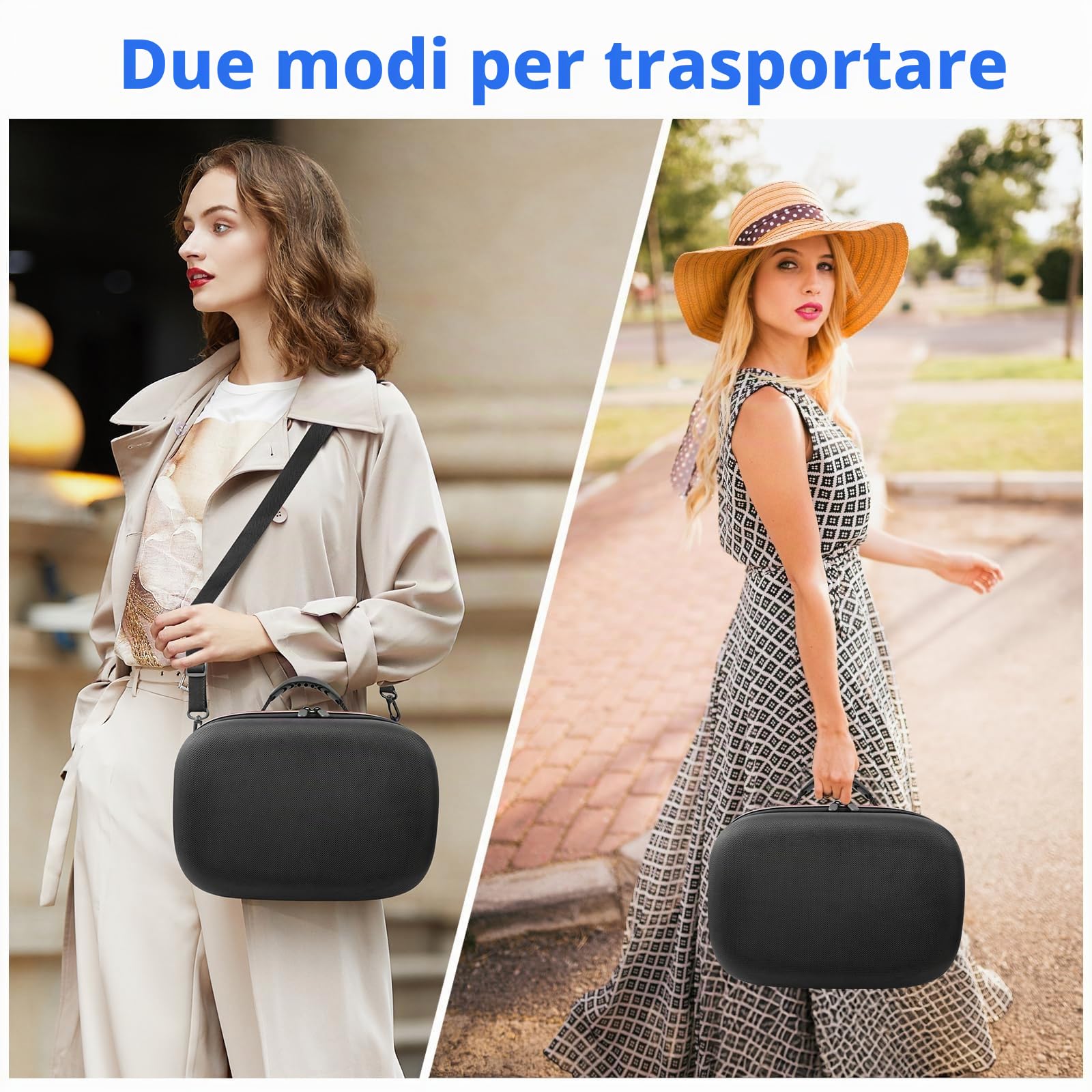 Arvok Custodia da Trasporto per Meta Quest 3 /Quest 2, Custodia Grande Fodera Morbida per Oculus Quest 3 & 2 Accessori, Borsa Protettiva per Cuffie VR con Guscio Rigido per Viaggio e Stoccaggio