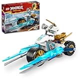 LEGO NINJAGO Zane’s Ice Motorcycle Toy with 1 Minifigure Included, Buildable Model Vehicle, Ninja Gift for Kids Ages 7 and Up, 71816