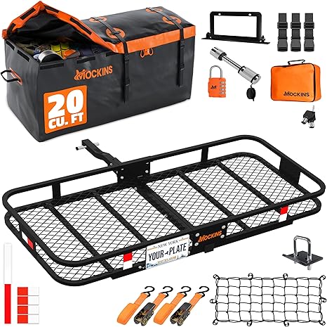 12 Best Hitch Cargo Carriers Review 2025 5 Mockins Folding Trailer Hitch Cargo Carrier