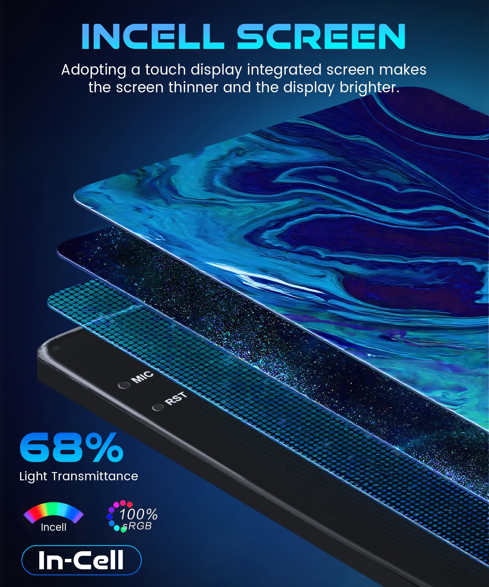 Autoradio GEARELEC 9 Pouces Android Pour Peugeot 407 2004-2011 - Carplay Andriod Auto GPS Bluetooth Rds Wifi