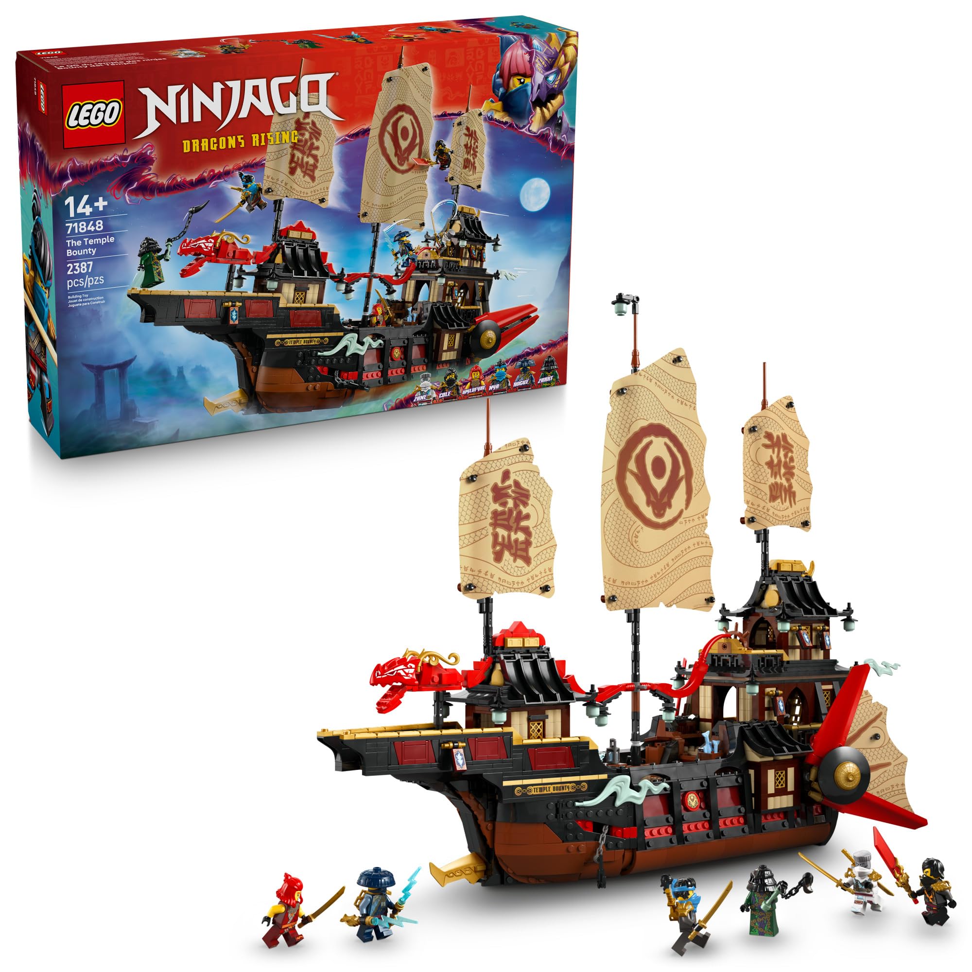 Amazon.com: LEGO NINJAGO The Temple Bounty Building Toy - Multi