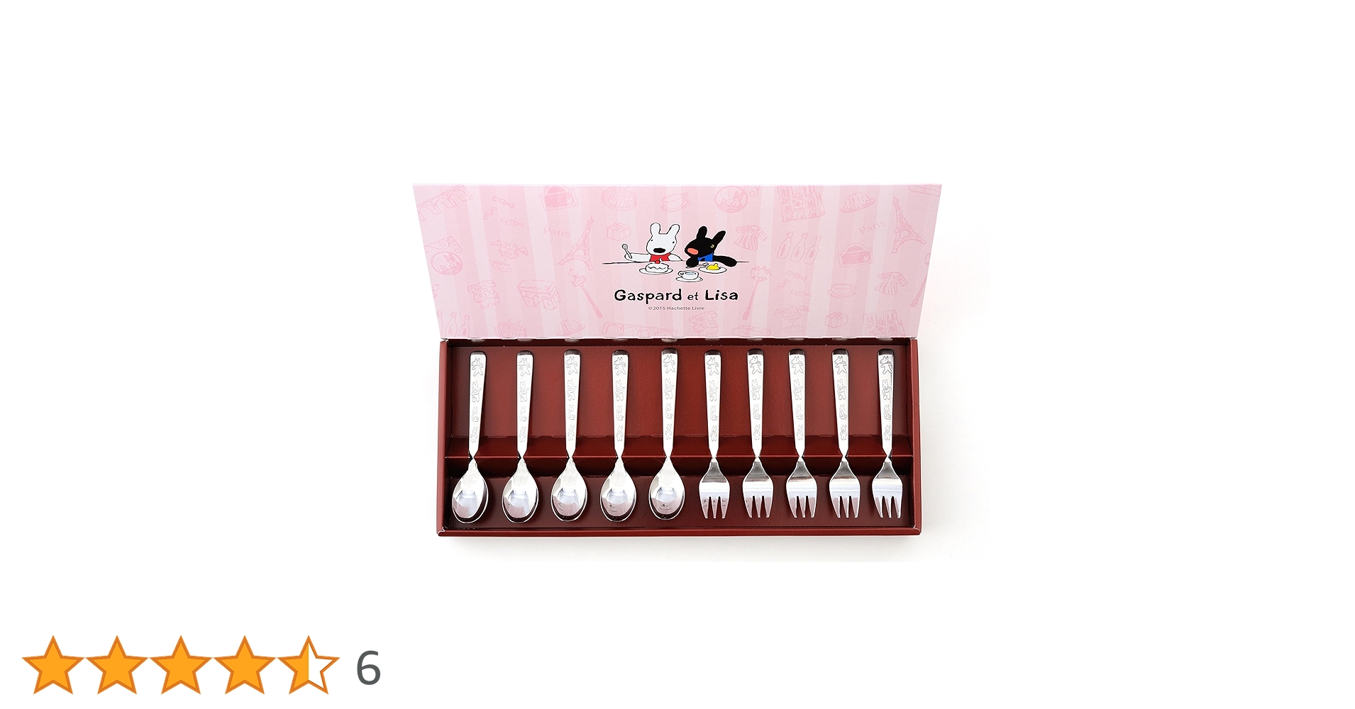 Amazon｜アサヒ リサとガスパール スプーン&フォーク10本セット