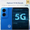 Motorola G45 5G (Brilliant Blue, 4GB RAM, 128GB Storage) | 6.5" FHD+ Display | Snapdragon 6 Gen1 Processor | 50MP Camera | 16MP Front Camera | 5000mAh Battery | 33W Charging gallery image