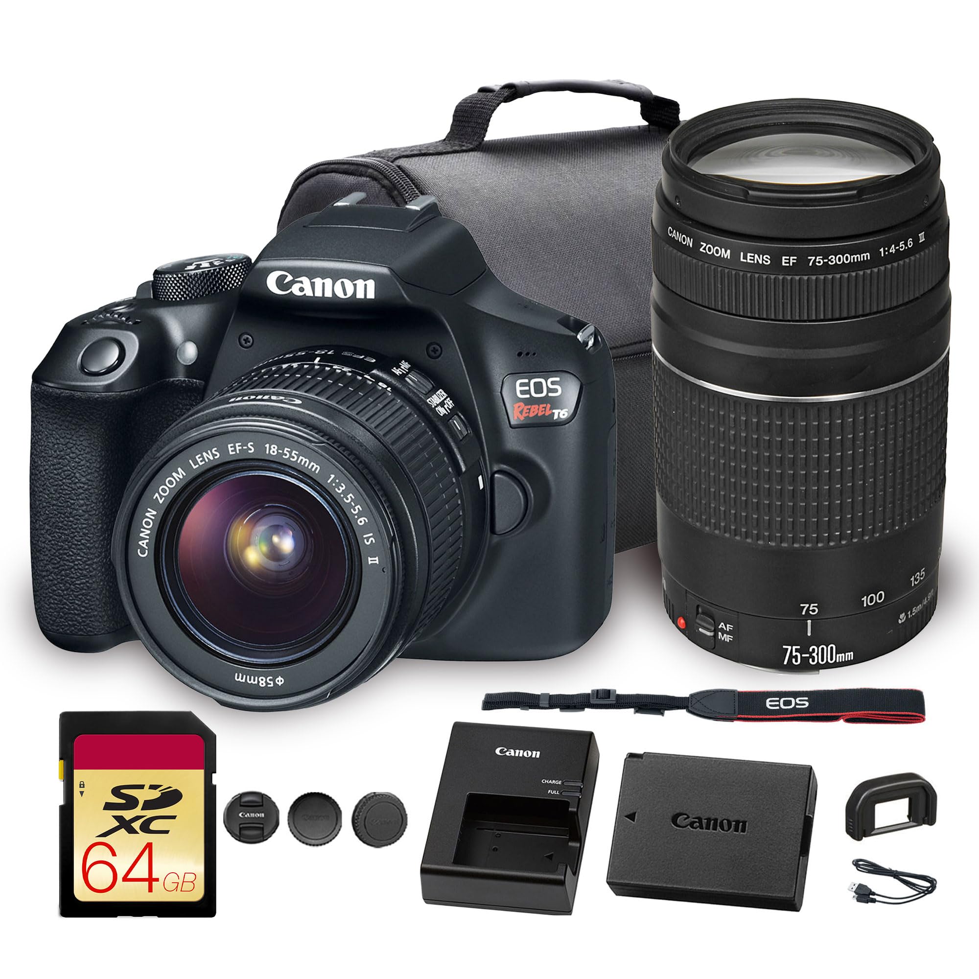 Amazon.com : Canon EOS Rebel T6 DSLR Camera with 18-55mm Lens
