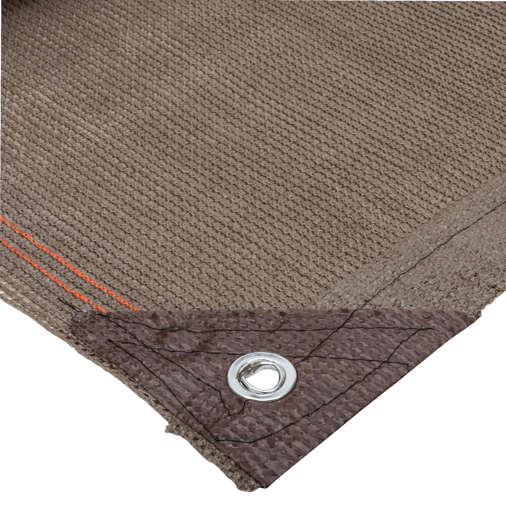 Brise vue jardin - Brise vue occultant - Rouleau Brise vue - WerkaPro 10834 - Brise Vue Renforcé Taupe - Tissage renforcé de 300 gr/m2 - Rouleau de 1,5 m x 10 m - En polyéthylène