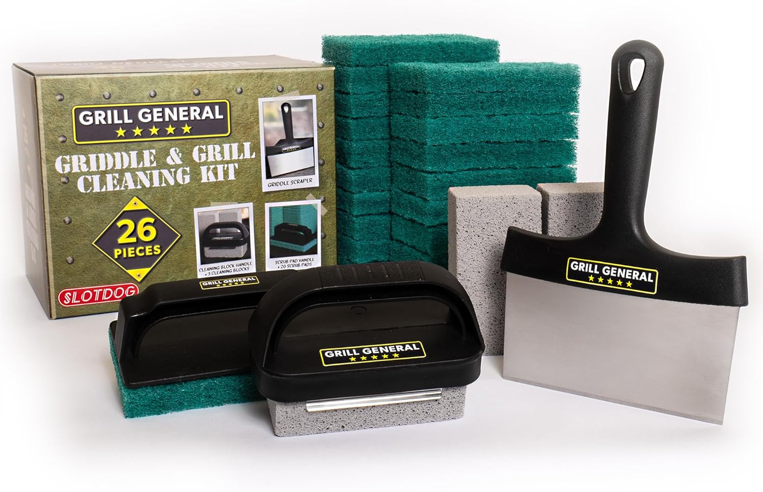 Grill General 26 Piece Griddle & Grill Cleaning Kit for Blackstone