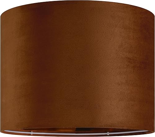 Miniatura 139 de GO&SO Juego de 2 pantallas de lámpara de terciopelo azul oscuro, tamaño mediano de 13 pulgadas superior x 13 pulgadas inferior x 10 pulgadas de alto