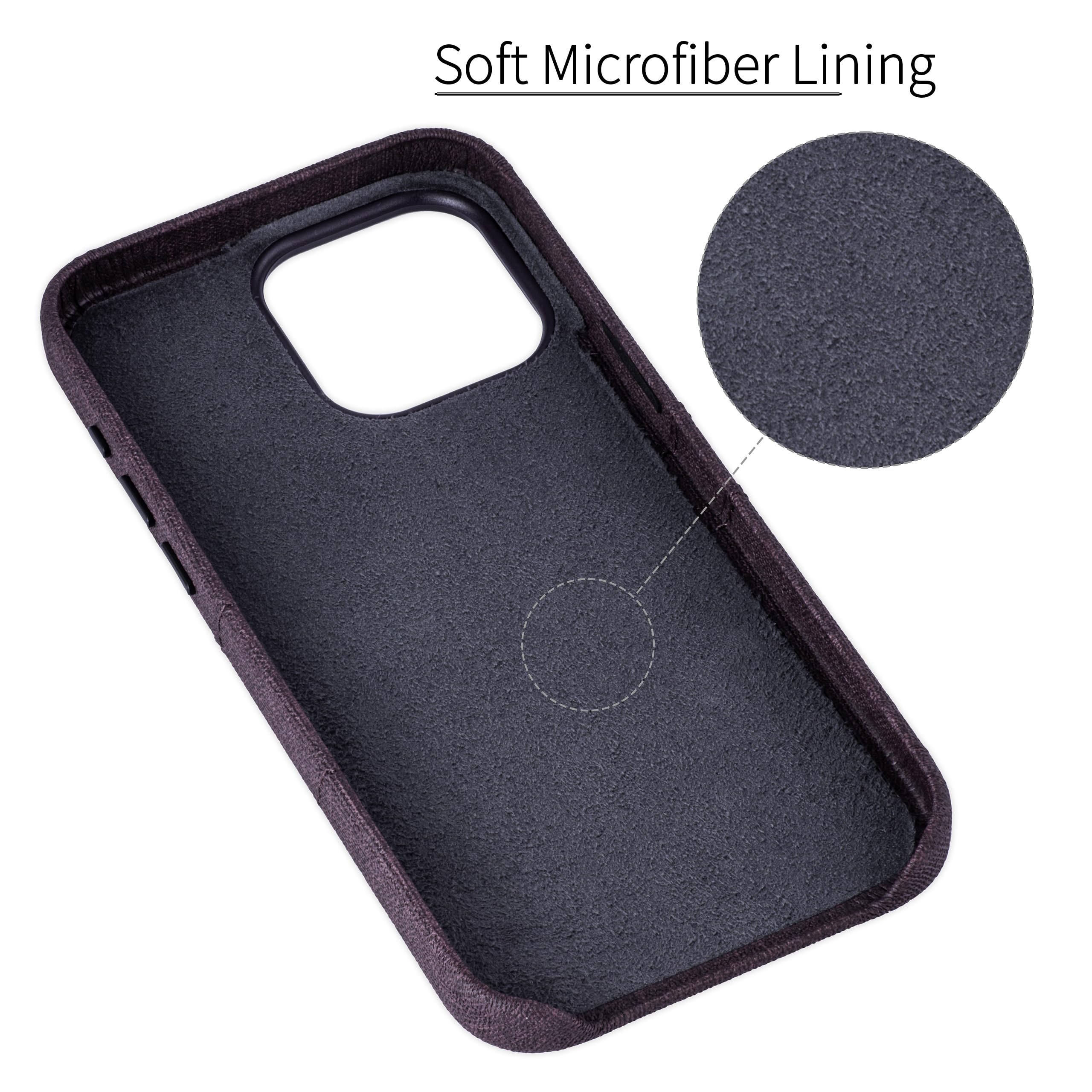 Custodia Portafoglio Per IPhone 13 Con Piastra Magnetica - Pelle Sintetica, 2 Tasche Carte, Blu Navy - Foto 7