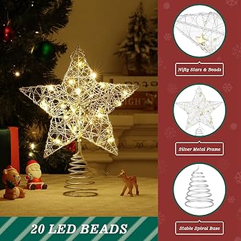 Amazon.co.jp: Roylvan クリスマススターツリートッパー 電池式 ライト Amazon.co.jp: Roylvan クリスマススターツリートッパー 電池式 ライト