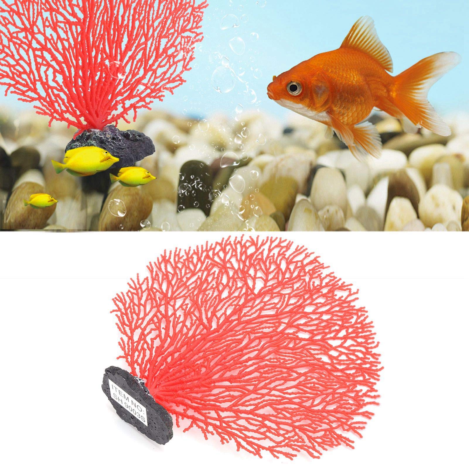 Corallo artificiale per acquario, Pianta di corallo simulata in PVC decorazione realistica per vasca di pesce