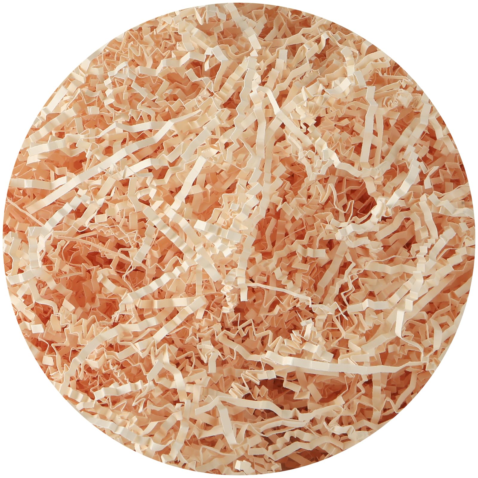 BAKIPACK 14 oz Champagne Crinkle Cut Paper Shred Filler for Gift Wrapping & Basket Filling, Shredded Paper for Gift Box, Crinkle Paper for Packaging