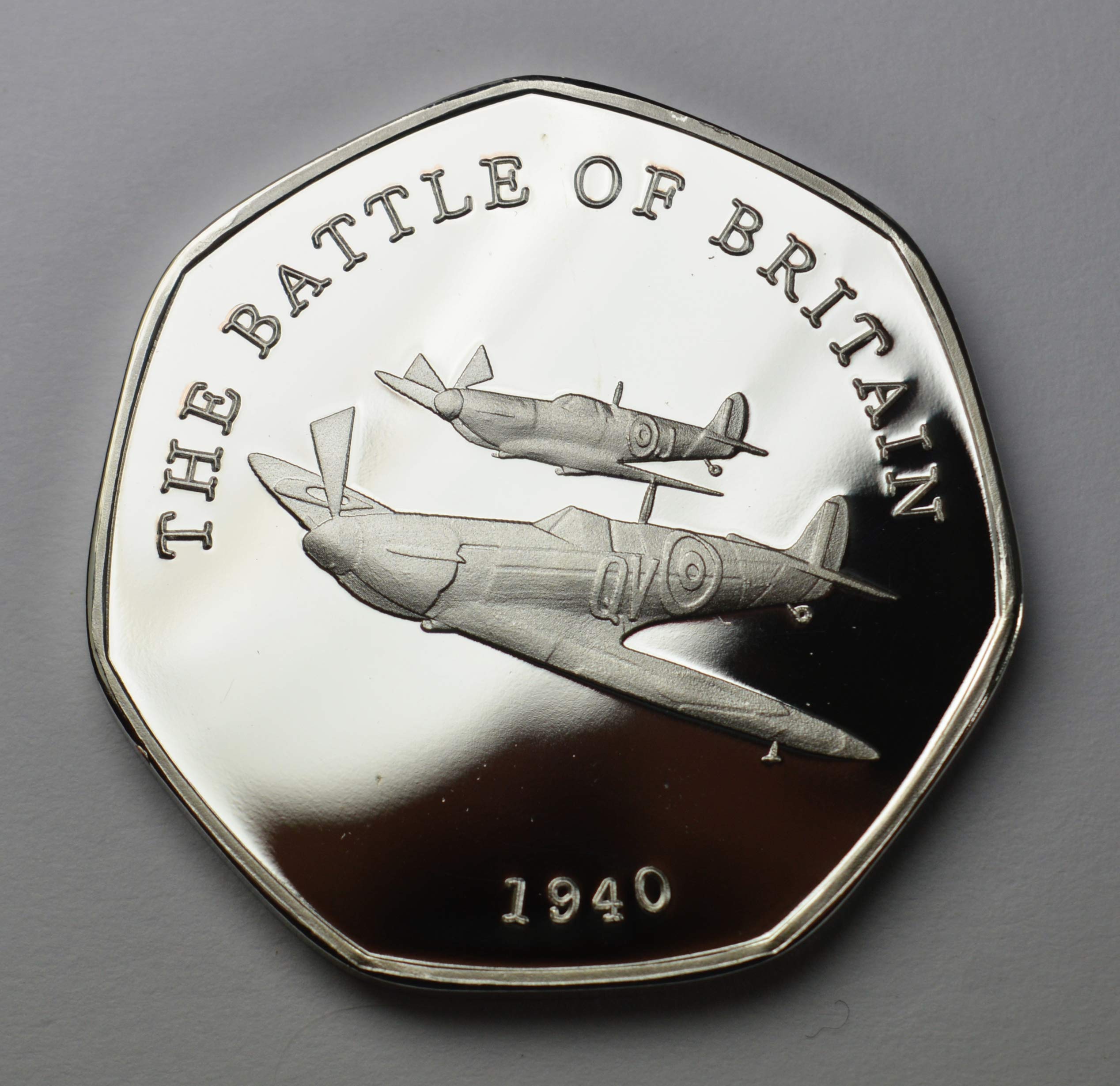 The Commemorative Coin Company Silver The Battle Of Britain & Supermarine Spitfire Commemorative. Ww2, 1940