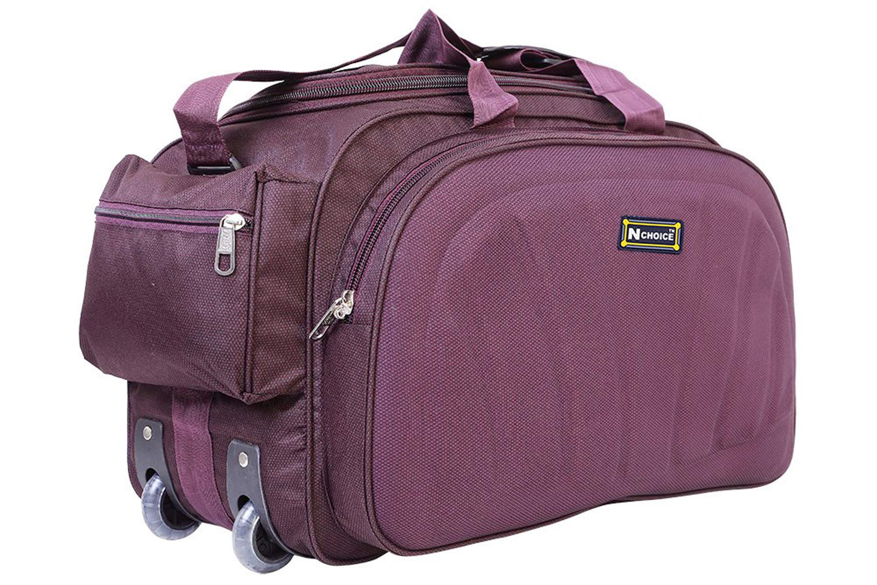 lightweight duffle bag with wheels
