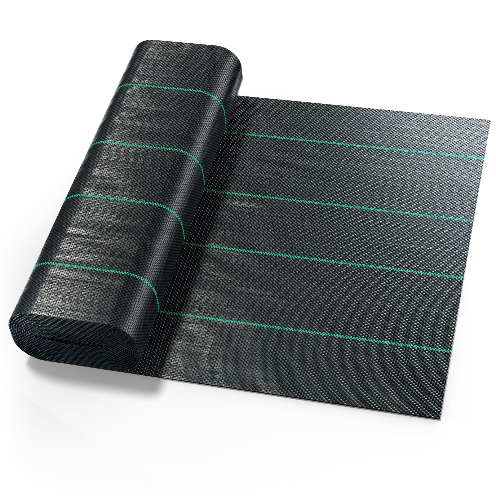 Velway Telo Pacciamatura 3x10M - 100g/m² Telo Anti Erbacce per Orto, Giardino, Tessuto Permeabile all'Acqu, Stabilizzazione ai Raggi UV,Barriere Contro Le Erbe Infestanti