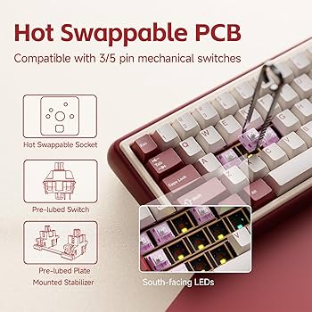 yasuiyo_yasuiyo　QUICK EASY QE5 Amazon.com: OOCTPK Chilkey Foxy65 Mechanical Keyboard with