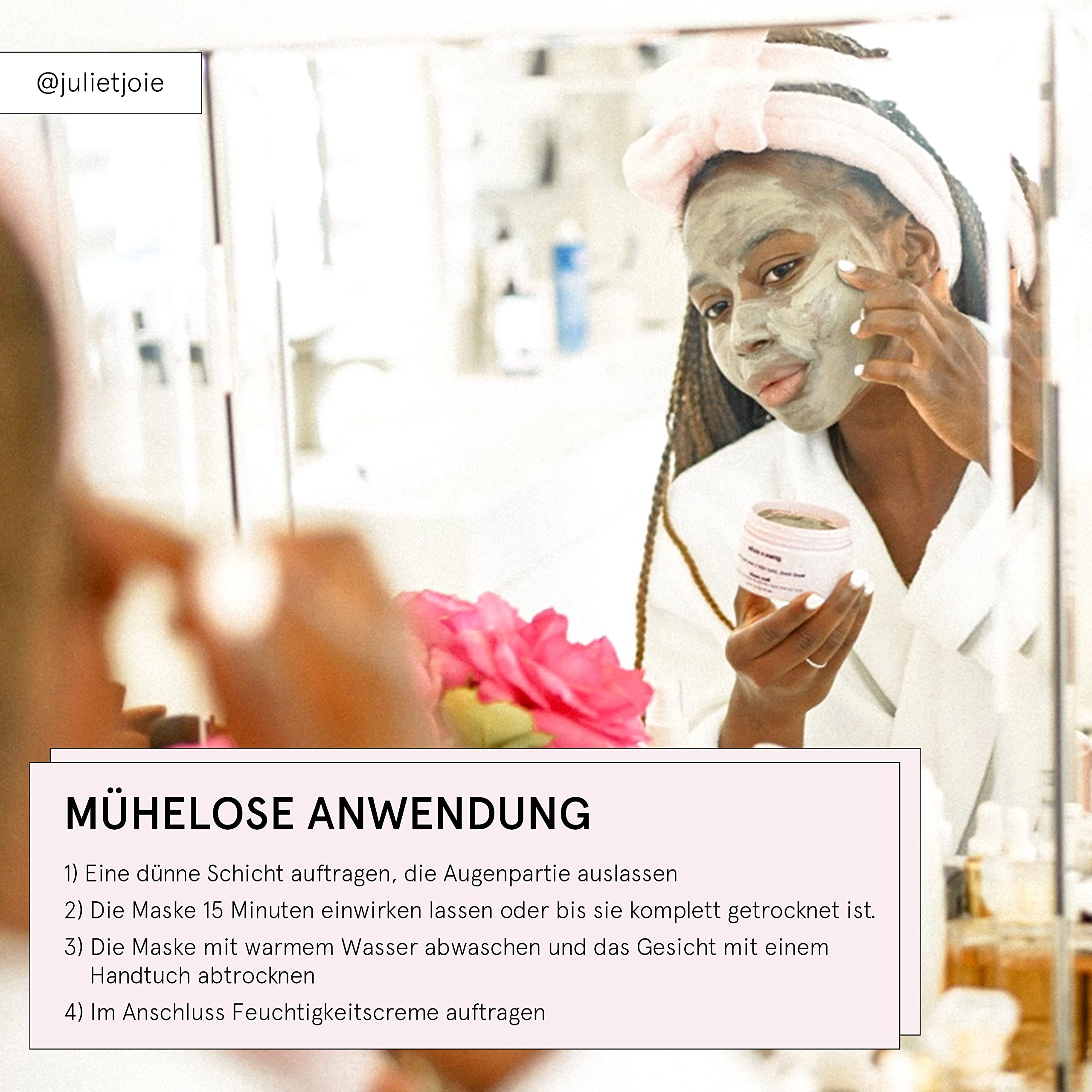 grace & stella - Totes Meer Schlamm Gesichtsmaske, Detox Gesichtsmasken Beauty-Behandlung, Reinigende Clay Mask für Fettige Haut, Heilerde Maske für Akne, Mitesser [120 ml]