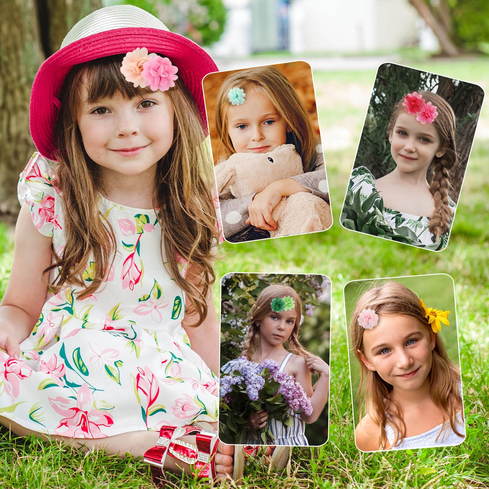 20 Fermagli Per Capelli Per Bambine, Clip Multicolore Con Farfalle, Cuori, Corone E Stelle, Accessori Capelli Per Festa E Quotidiano - 4