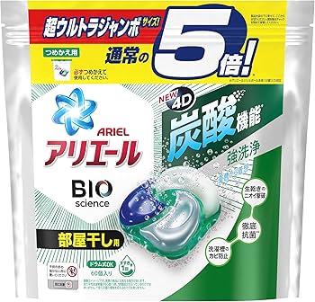 Amazon | アリエール ジェルボール4D 洗濯洗剤 部屋干し詰め替え 60個