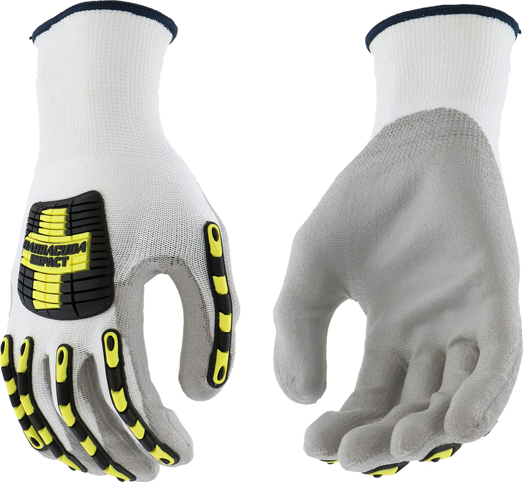West Chester 713HGWUB Barracuda HPPE Shell Gloves-Medium, Polyurethane Coating, Elastic Wrist, Multi-colored