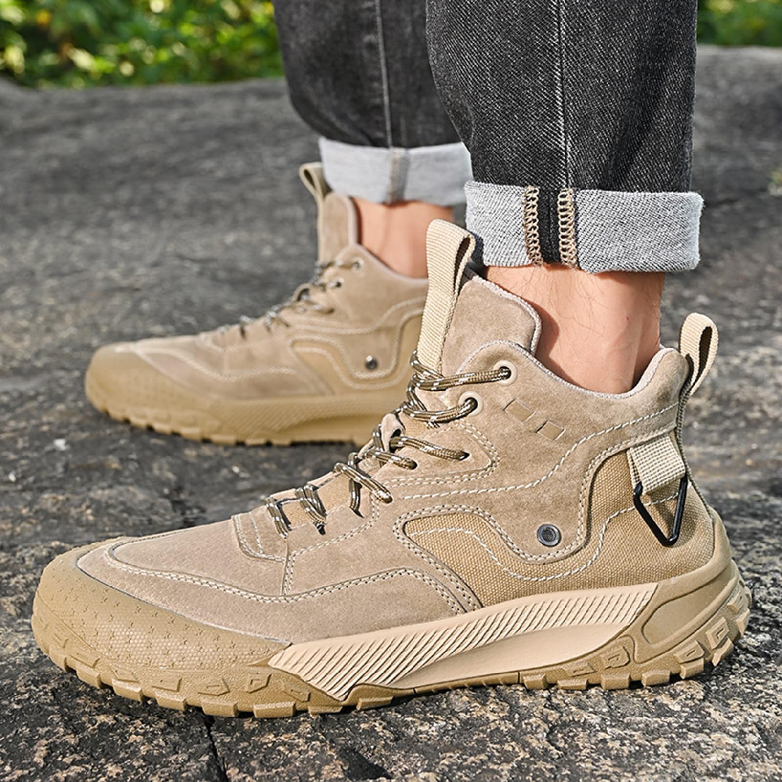 Zapatos de senderismo prácticos para hombre, otoño e invierno, cálidos
