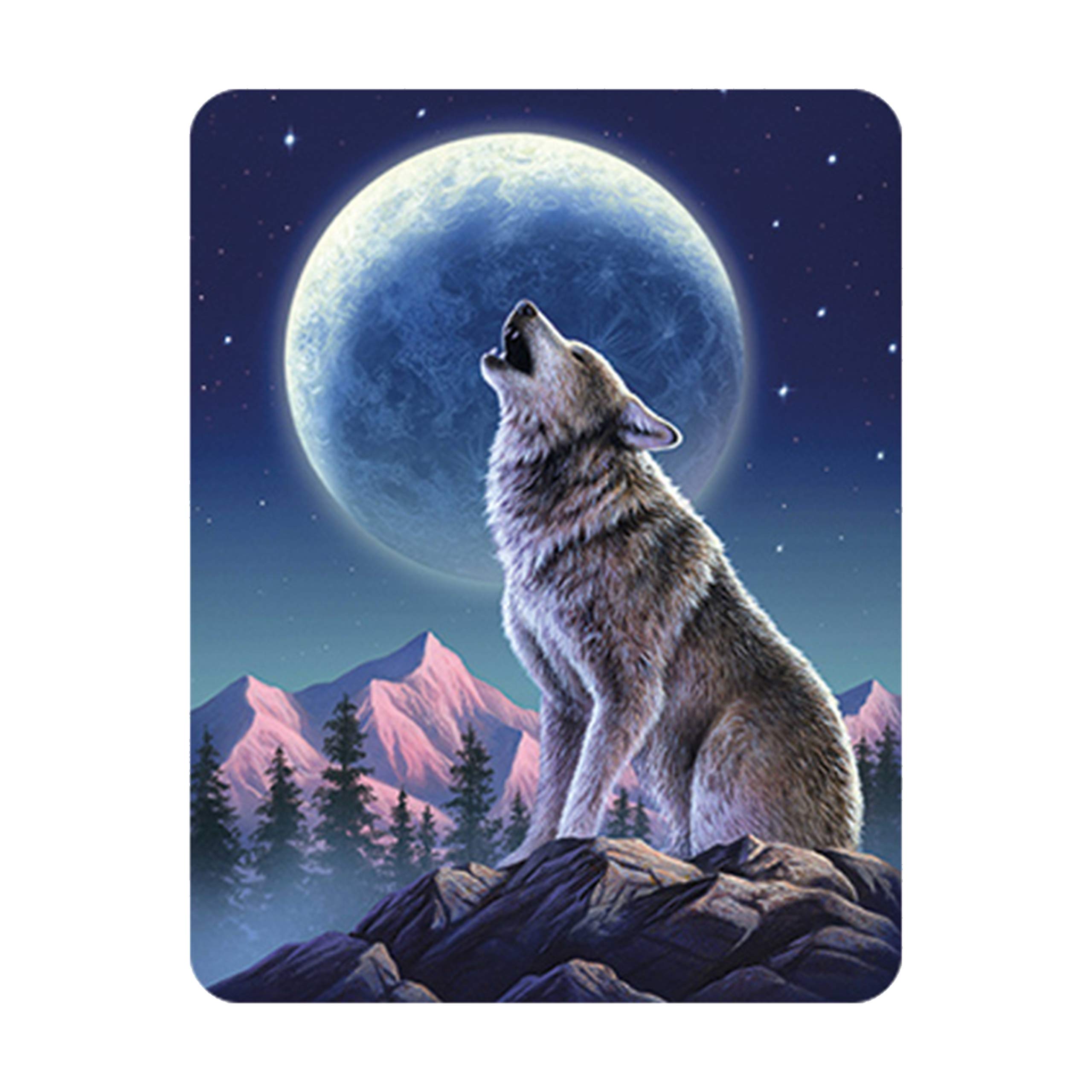 3D LiveLife Magnet - Moonlight Sonata from Deluxebase. Lenticular Animal Fridge Magnet. Decorative 3D Wolf Flat Magnets. Cute Small Magnets for Fridge, Dishwasher and Whiteboard.