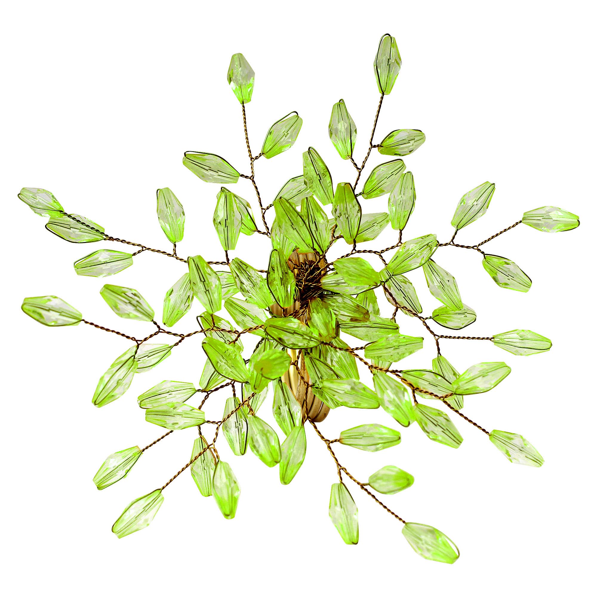 ITOS365 Set di 12 portatovaglioli per tavolo da pranzo, decorazione per feste, uso quotidiano, in metallo, verde foglia (confezione da 12)