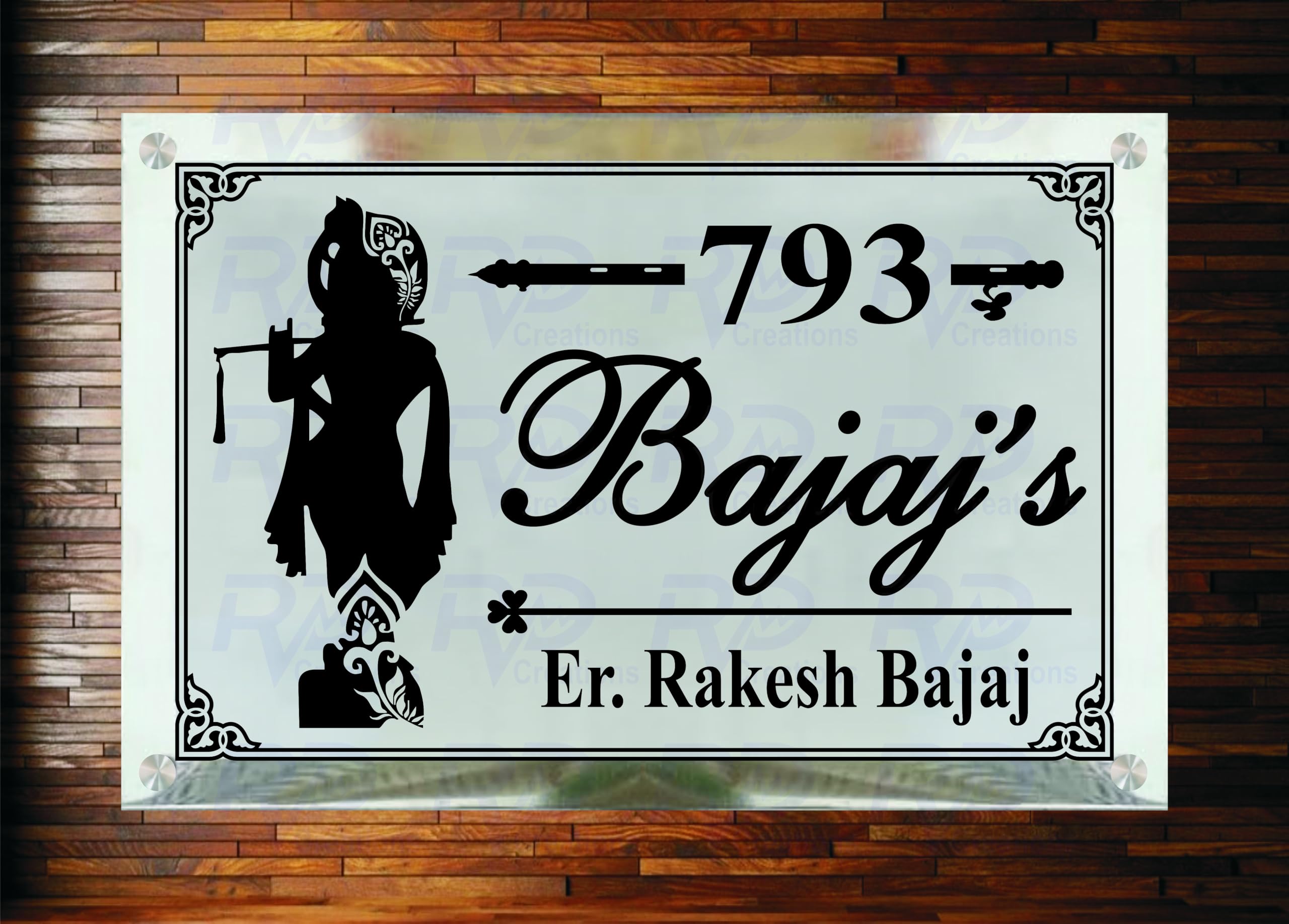 Customized Stainless Steel Matel Name Plate (15x18 inch)
